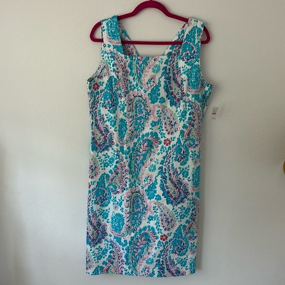 Fresco Paisley Sheath Dress - Picture 4 of 9